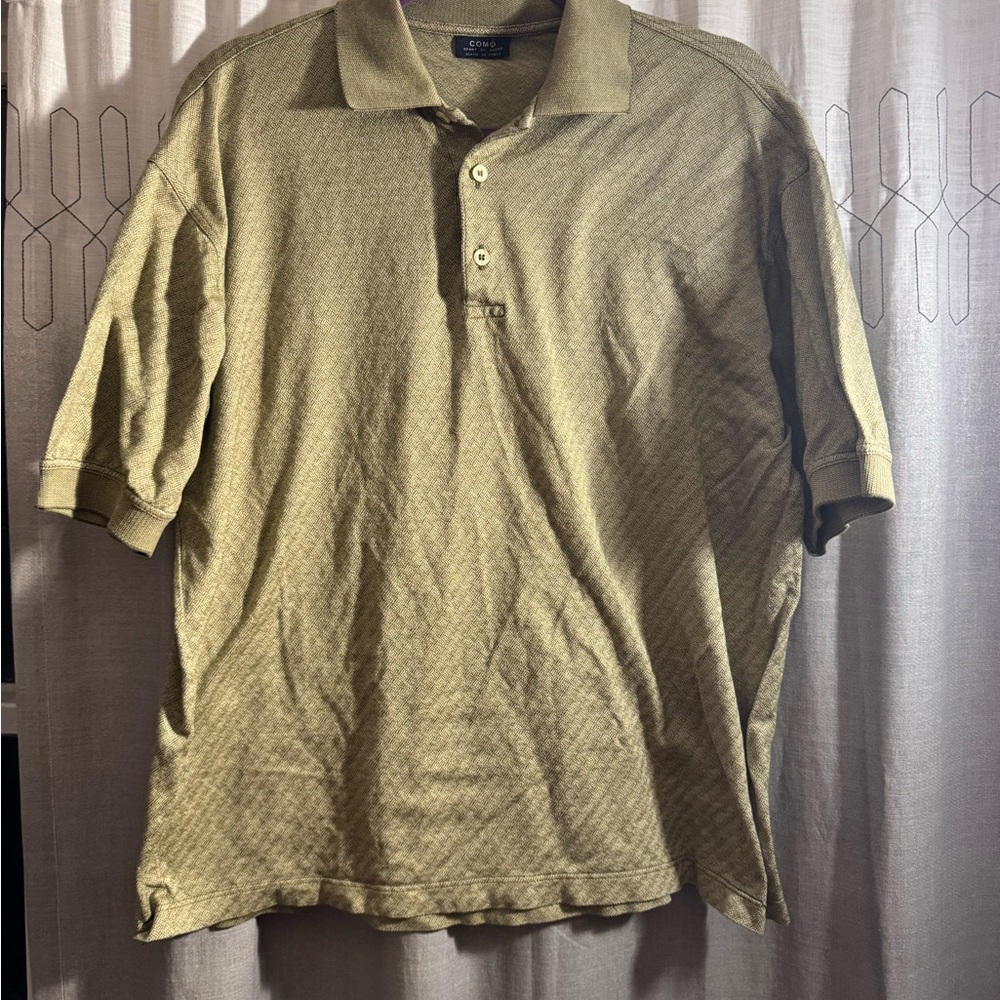 Como Men’s Olive Green Polo 100% Cotton Shirt